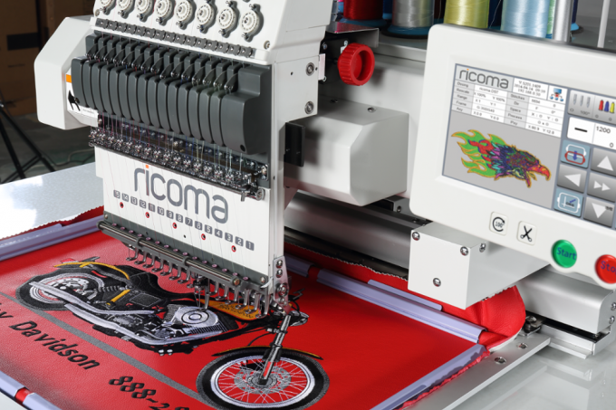 RICOMA 단일 해드 가지고 다닐 수 있는 자수 기계 MT-1201/MT-1501
